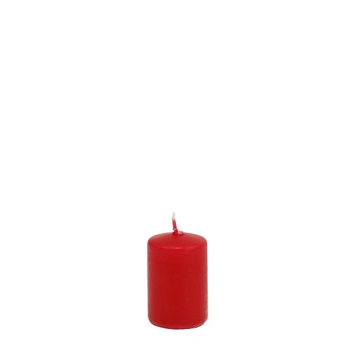 Floristik24 Pilířové svíčky červené adventní svíčky malé svíčky 60/40mm 24 ks
