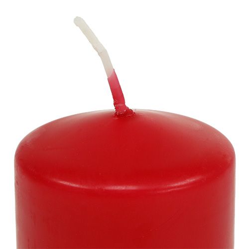 položky Sloupkové svíčky červené adventní svíčky malé svíčky 60/40mm 24ks