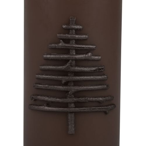položky Vánoční svíčka svíčka Vánoční tmavě hnědá 150/70mm