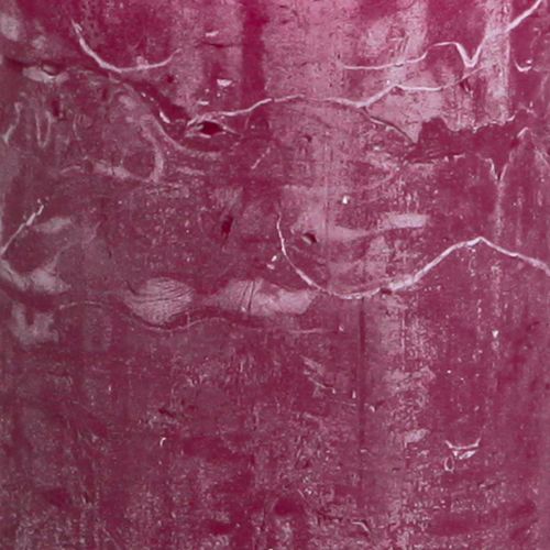 Floristik24 Sloupové svíčky stálobarevné Berry svíčky fialové 50×100cm 4 ks