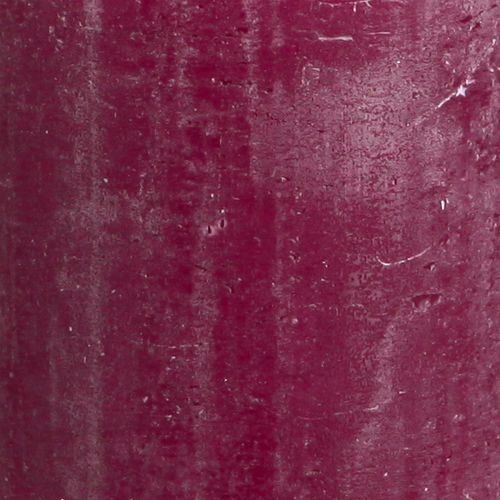 položky Pilířové svíčky stálobarevné Berry svíčky fialové 60×80mm 4 ks