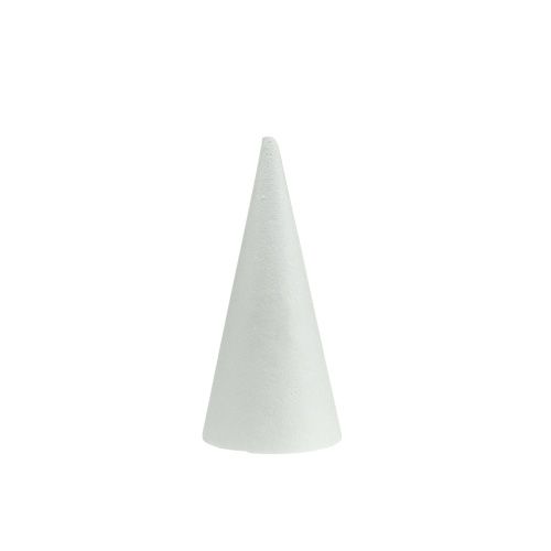 Polystyrenové kužely bílé 14cm x 7cm 10 ks