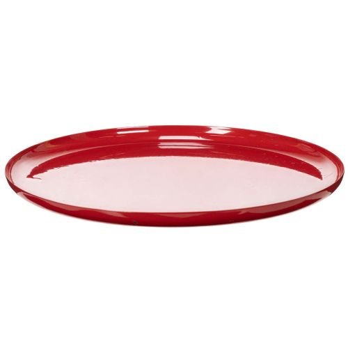 Dekorativní podnos, červený, minimalistický design, 27 cm nakoupit | Floristik24.cz