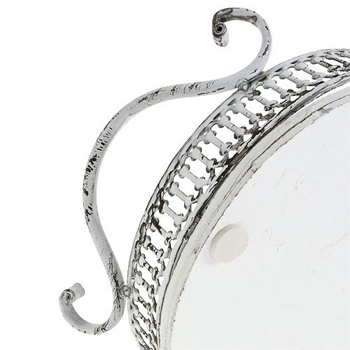 položky Podnos s uchy oválný 23cm x 17,5cm H7,5cm bílý