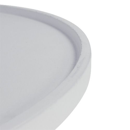 Floristik24 Kulatý tác bílý Ø39cm