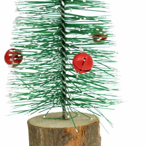 položky Vánoční stromek zelený se sněhem Ø5cm V15cm 6 ks