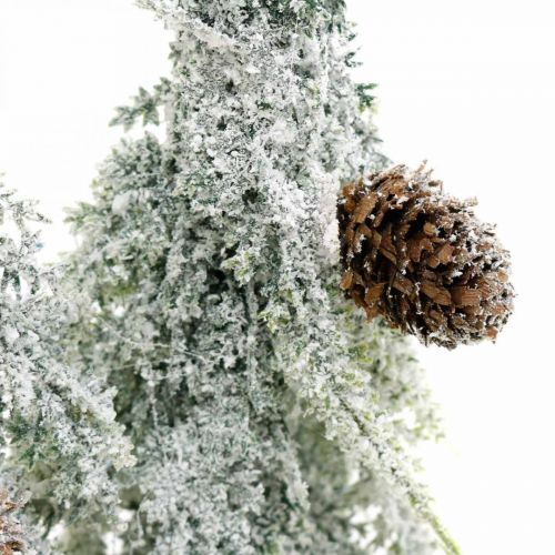 Floristik24 Jedle se sněhem, adventní dekorace, zimní les L16,5cm H28cm