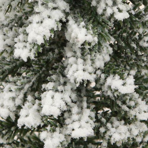Floristik24 Vánoční ozdoba se sněhově zelenou bílou Ø6cm H30cm 3ks