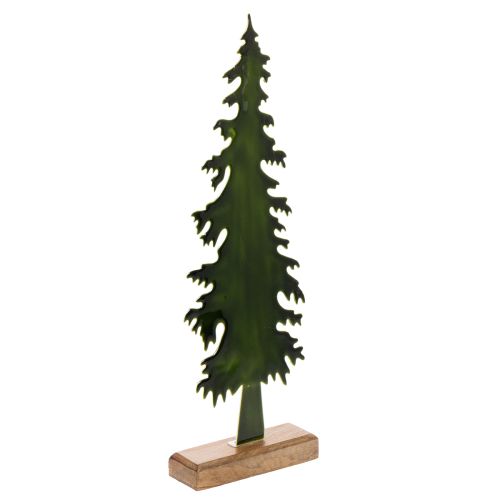 Dekorativní vánoční stromeček na dřevěném podstavci, stolní dekorace, Vánoce, 46 cm