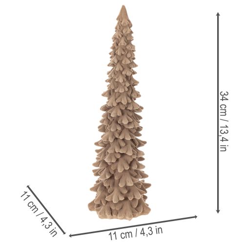 Dekorativní vločkový vánoční stromeček pro zimní dekoraci, 34 cm | Floristik24.cz