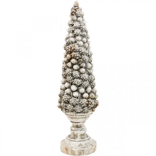 Floristik24 Jedle s podnoží Chic Antique deco tree gray H60cm