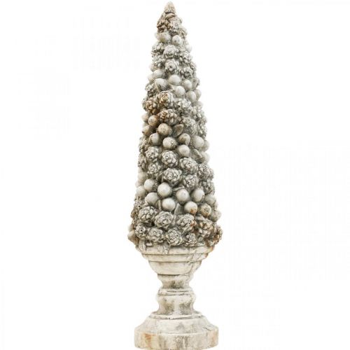Floristik24 Jedle s podnoží Chic Antique deco tree gray H60cm