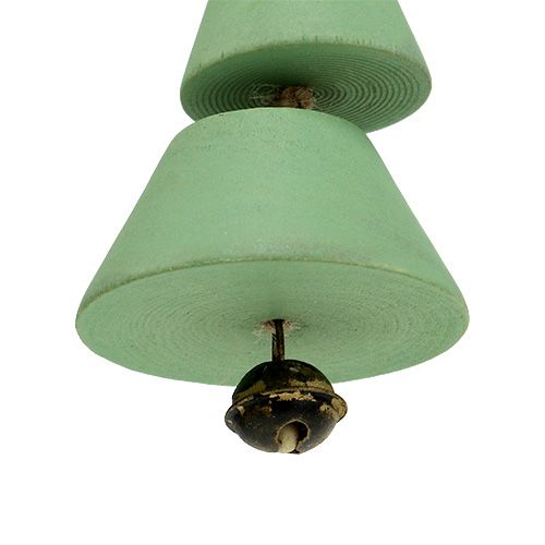 položky Ozdoby na vánoční stromeček, vánoční stromeček k zavěšení, vánoční zelená / přírodní H10cm L24cm 4ks