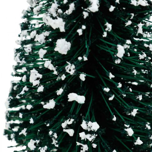 položky Dekorativní jedle se sněhem, vánoční dekorace, adventní V13cm Ø5,5cm 2 ks