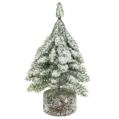 Floristik24 Vánoční stromeček se sněhem, vánoční dekorace, dekorativní jedle H14cm