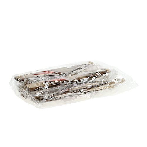 Floristik24 Vánoční ozdoby na stromeček dřevěná svíčka hnědá 15cm L28cm 8ks