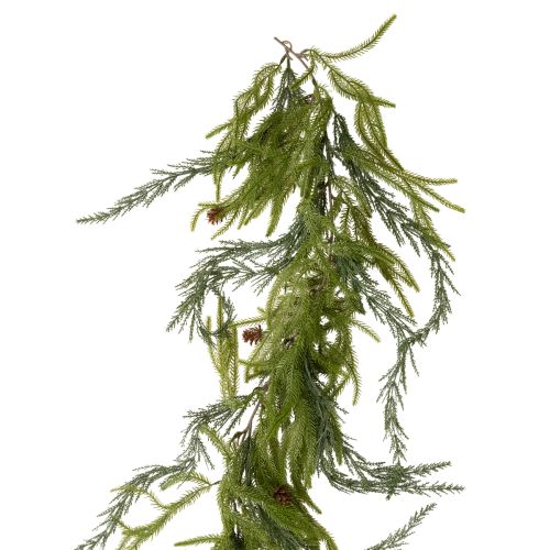 Girlanda z umělých borovicových větviček s kužely pro adventní dekoraci 218 cm nakoupit | Floristik24.cz