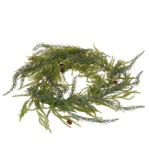 Girlanda z umělých borovicových větviček s kužely pro adventní dekoraci 218 cm | Floristik24.cz