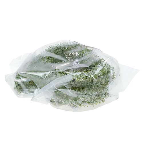 Floristik24 Jedlové srdce na zavěšení s andělem 8cm zelené 6ks