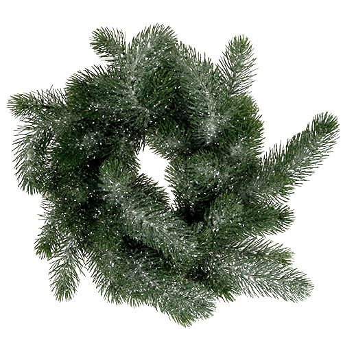 Jedlový věnec Ø40cm ledový