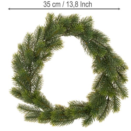 Umělý věnec z jedle zelené barvy na dekoraci dveří, 35 cm | Floristik24.cz