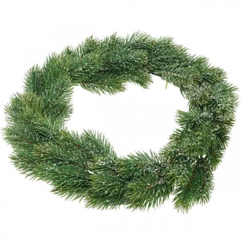 položky Jedlový věnec umělý adventní věnec zelený, ledový Ø35cm