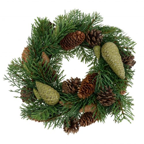 Floristik24 Jedlový věnec se šiškami zelený Ø30cm
