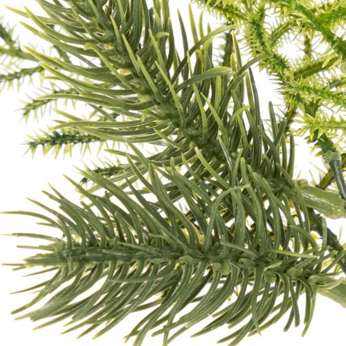 Umělá jedlová větvička pro slavnostní dekoraci, 22 cm, 2 kusy | Floristik24.cz