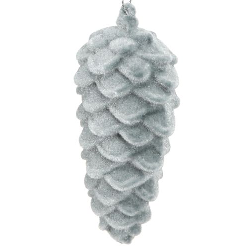 Dekorativní šišky šedé flekaté 11,5 cm 6 ks