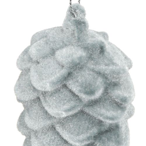 položky Dekorativní šišky šedé flekaté 11,5 cm 6 ks