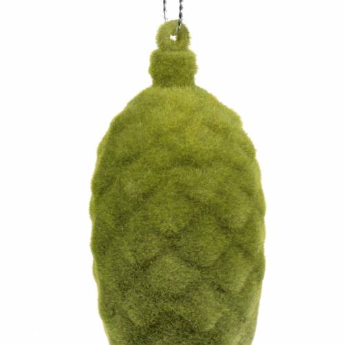 Floristik24 Dekorativní šišky mechově povločkovaná 9,5cm/8cm 12 ks