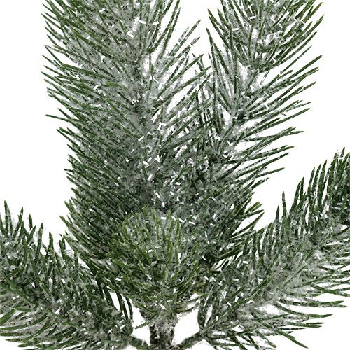 Floristik24 Jedle větev zelená ledová 30cm 3ks