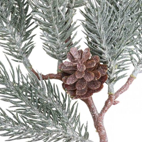 položky Jedle větev umělá vánoční větvička matovaná 43cm