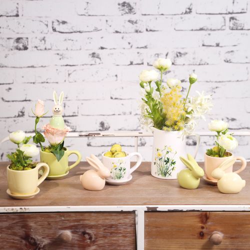 položky Kávový hrnek, dekorativní dekorace na stůl pro stylový design místnosti s rostlinami, 11 cm, 3 kusy