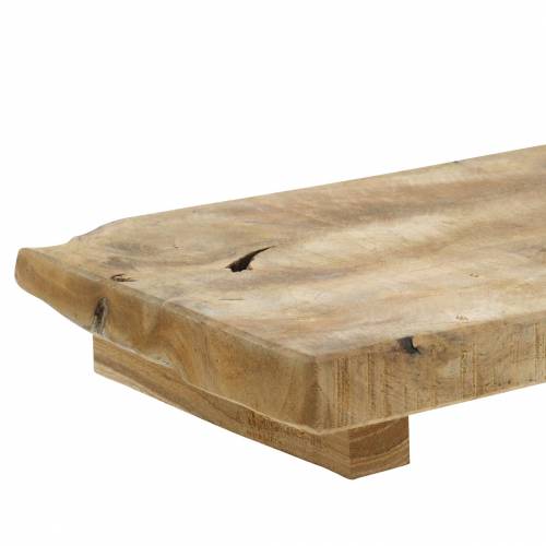Floristik24 Dřevěný tác teak příroda 29 × 15 cm