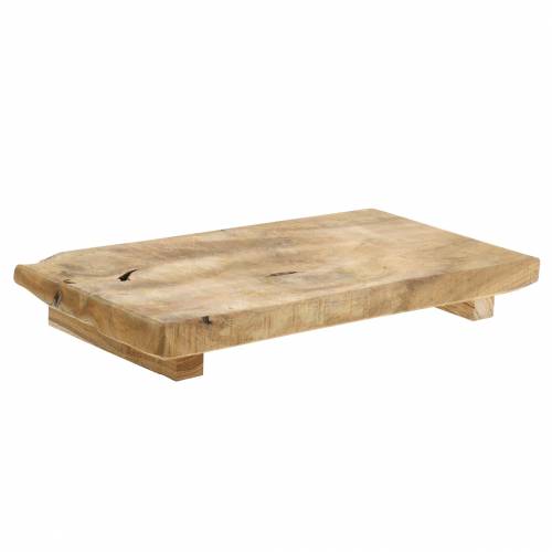 Floristik24 Dřevěný tác teak příroda 29 × 15 cm