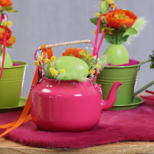 položky Konvice na čaj, nostalgický venkovský styl, dekorativní do obývacího pokoje nebo kuchyně, 15 cm