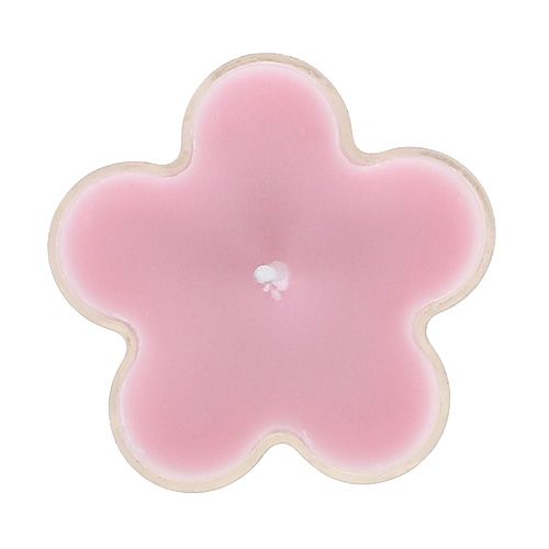 Floristik24 Čajová svíčka s vonnou květinou 4,5x2cm 6ks