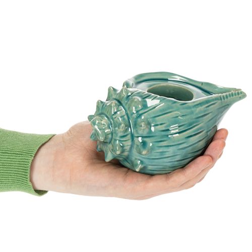 položky Držák na čajové svíčky s mořskou mušlí, dekorativní stolní svíčka, koupelna, obývací pokoj, 16 cm