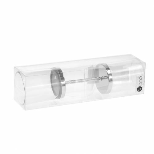 položky Svícen na zátku kov/sklo Ø6,5cm H19cm 2 ks