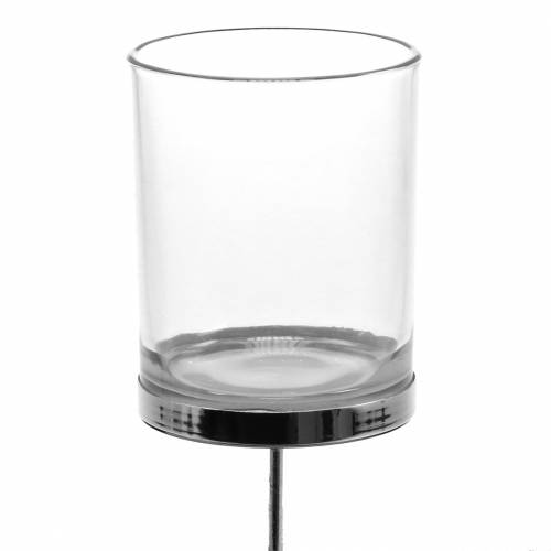 položky Svícen na zátku kov/sklo Ø6,5cm H19cm 2 ks