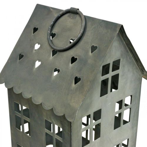 Floristik24 Lichthaus stojánek na čajovou svíčku Kovový domeček na čajovou svíčku V31,5cm
