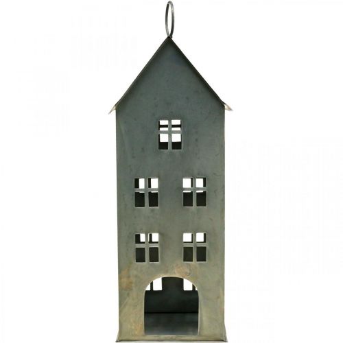Floristik24 Lichthaus svícen na čajovou svíčku Kovový domeček na čajovou svíčku 43×17×17cm