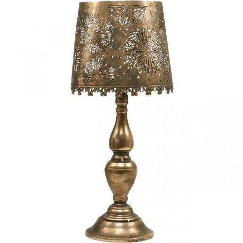 Floristik24 Stojací lampa na čajovou svíčku stojací lampa vintage kovová Ø25cm V57,5cm
