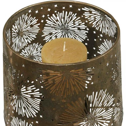 Floristik24 Stojací lampa na čajovou svíčku stojací lampa vintage kovová Ø25cm V57,5cm
