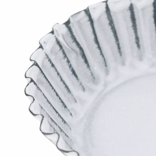 položky Dekorativní plech na pečení zinkový bílý Ø10cm V2cm