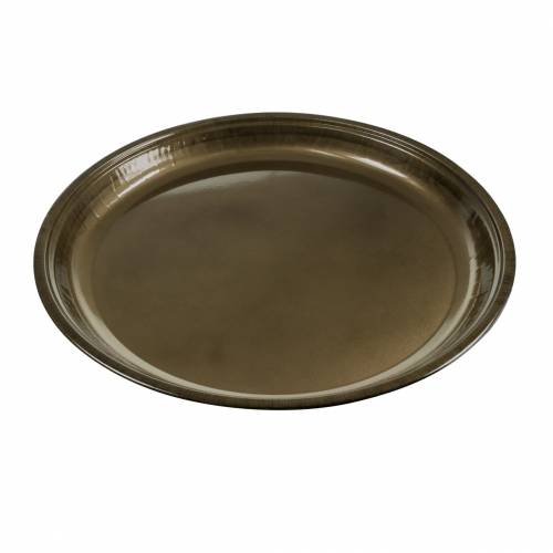 Floristik24 Dekorativní talíř z kovového bronzu s glazurou Ø50cm
