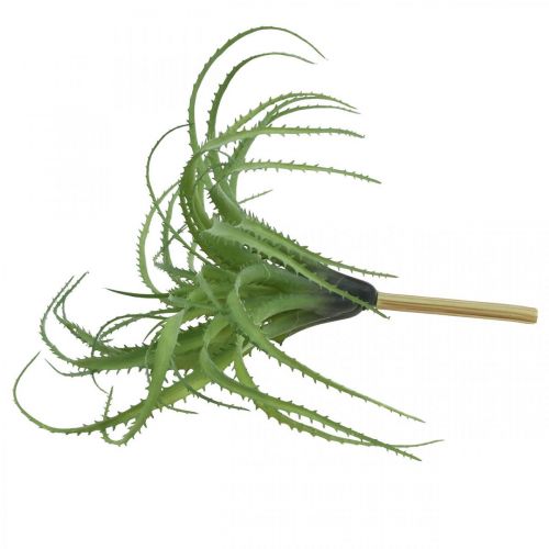Aloe umělá zelená umělá rostlina na zapíchnutí zelená rostlina 38Øcm