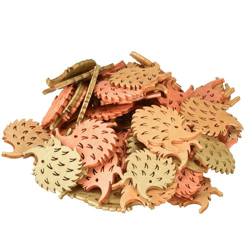 položky Stolní dekorace podzimní rozptýlená dekorace ježek dřevo Š4cm V3cm 72 ks