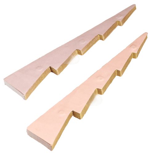 položky Dekorace na stůl vánoční stromeček voštinový papír Apricot Gold H30cm 2 ks